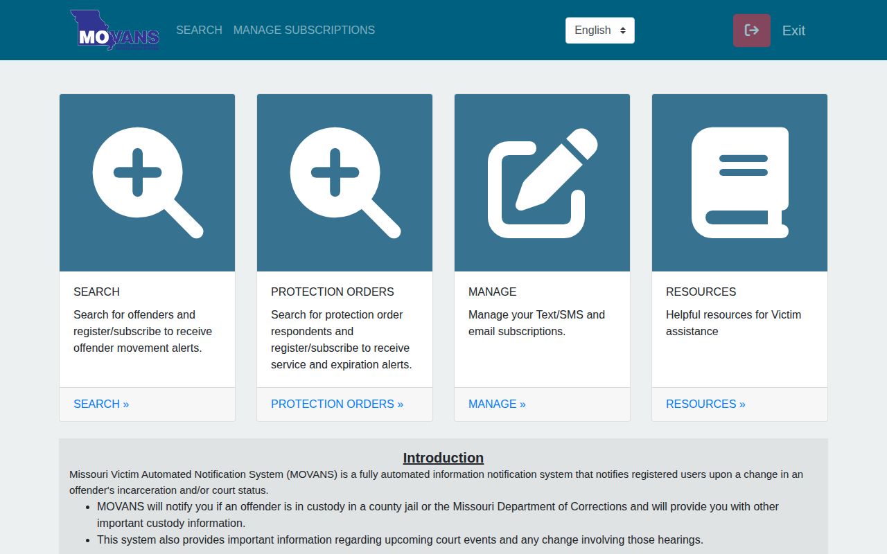 Wright County release check through the current Missouri MOVANS portal